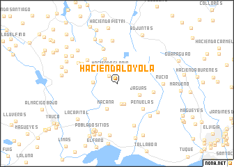 map of Hacienda Loyola