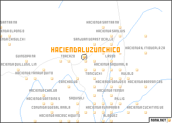 map of Hacienda Luzún Chico