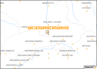 map of Hacienda Macandamine