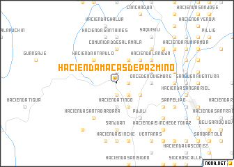 map of Hacienda Macas de Pazmiño