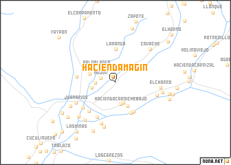 map of Hacienda Magín