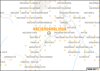 map of Hacienda Malinda