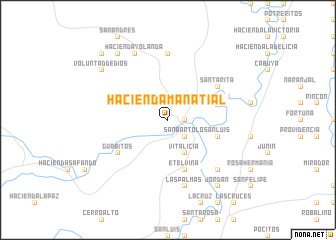 map of Hacienda Manatial