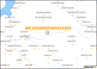 map of Hacienda María Mercedes