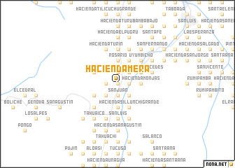 map of Hacienda Mera