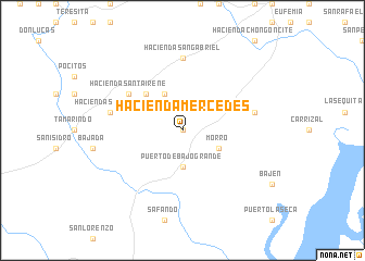 map of Hacienda Mercedes