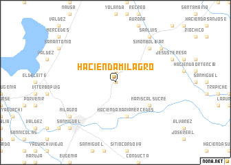 map of Hacienda Milagro