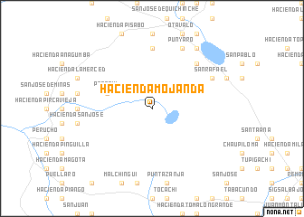 map of Hacienda Mojanda