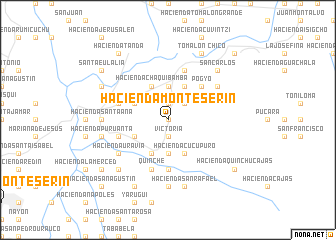 map of Hacienda Monteserín