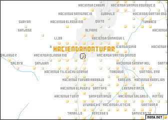 map of Hacienda Montúfar