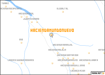 map of Hacienda Mundo Nuevo