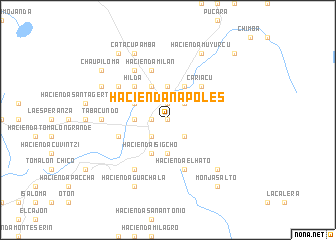 map of Hacienda Nápoles