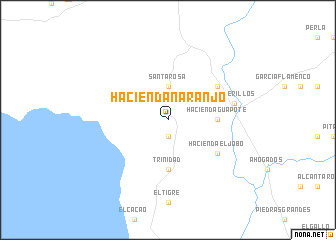 map of Hacienda Naranjo