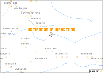 map of Hacienda Nueva Fortuna