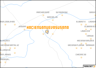 map of Hacienda Nueva Susana