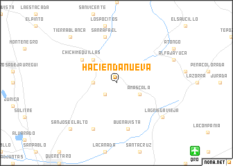 map of Hacienda Nueva