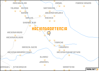 map of Hacienda Ortencia