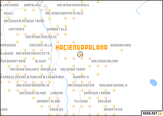 map of Hacienda Palama