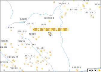 map of Hacienda Palomani