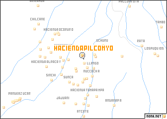 map of Hacienda Pilcomyo