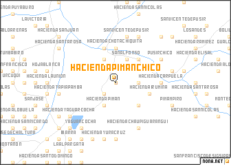 map of Hacienda Pimán Chico