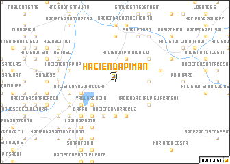 map of Hacienda Pimán