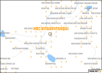 map of Hacienda Pinsaquí