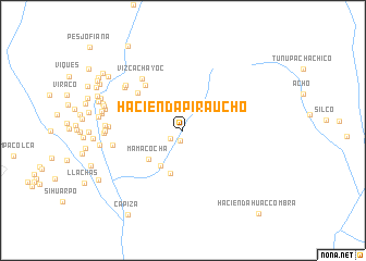 map of Hacienda Piraucho