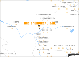 map of Hacienda Pirca Vieja