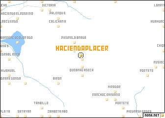 map of Hacienda Placer