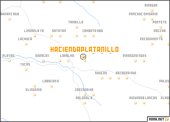 map of Hacienda Platanillo