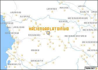 map of Hacienda Plato Indio