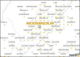 map of Hacienda Pucalpa