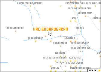 map of Hacienda Pugarán