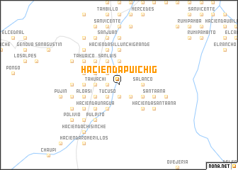 map of Hacienda Puichig