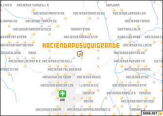 map of Hacienda Pusuquí Grande