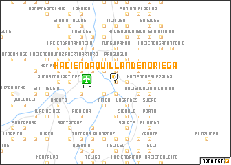 map of Hacienda Quillán de Noriega