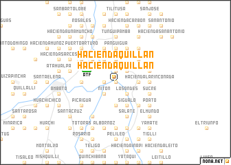 map of Hacienda Quillán