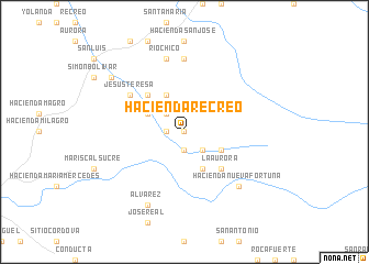 map of Hacienda Recreo