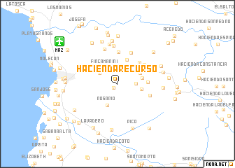 map of Hacienda Recurso