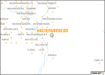 map of Hacienda Rocón