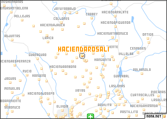 map of Hacienda Rosali