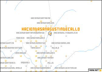 map of Hacienda San Agustín de Callo