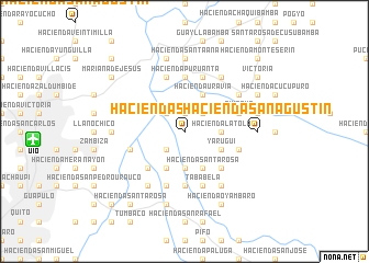 map of Hacienda San Agustín