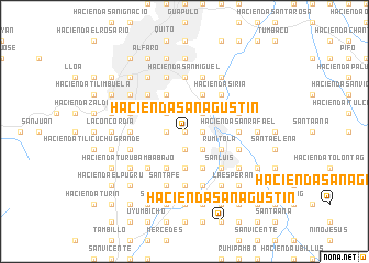 map of Hacienda San Agustín