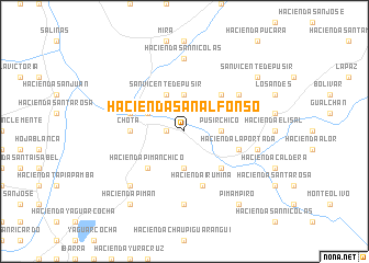 map of Hacienda San Alfonso