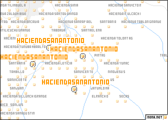 map of Hacienda San Antonio