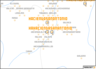 map of Hacienda San Antonio