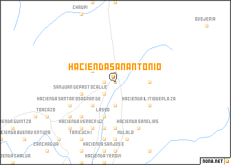 map of Hacienda San Antonio