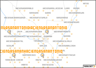 map of Hacienda San Antonio